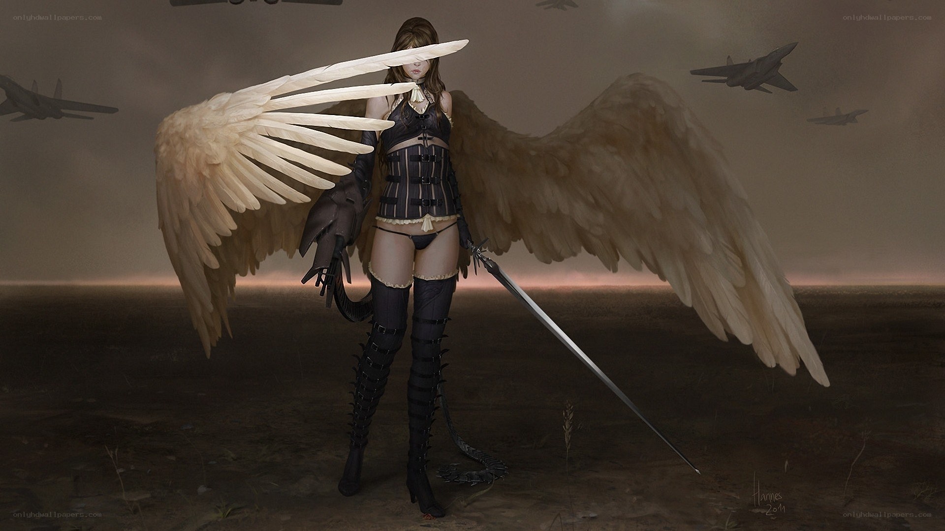 angel warrior with sword