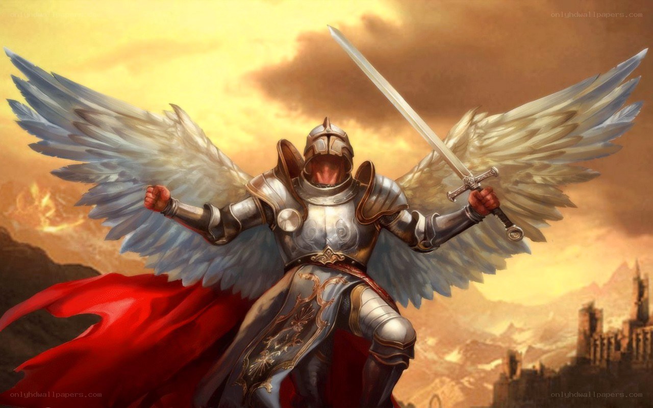 Angel warrior with sword