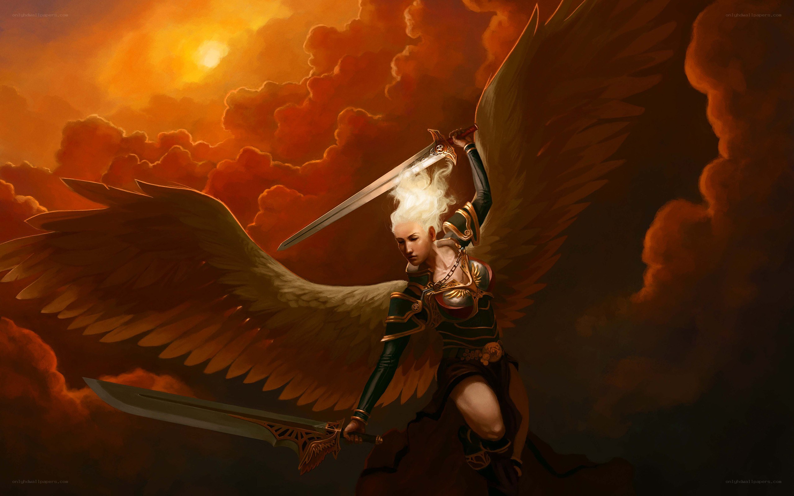 angel warrior with sword