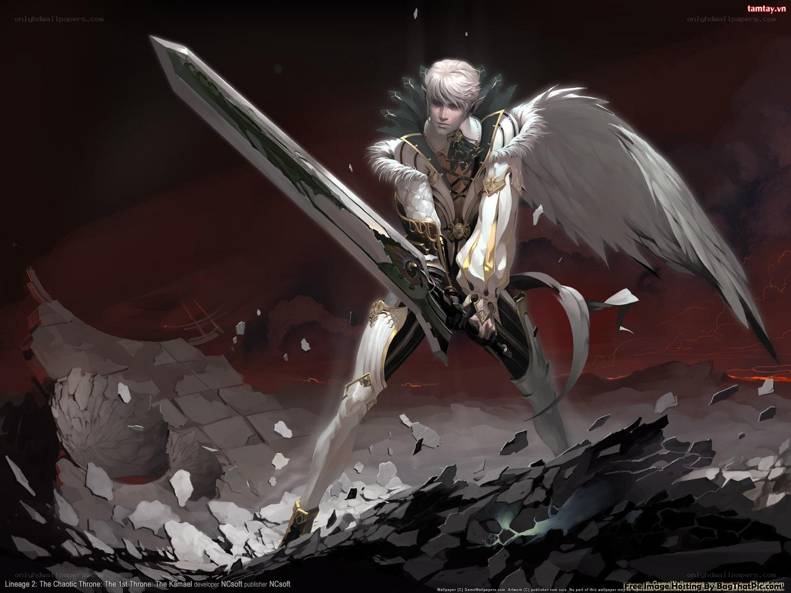 Angel warrior with sword