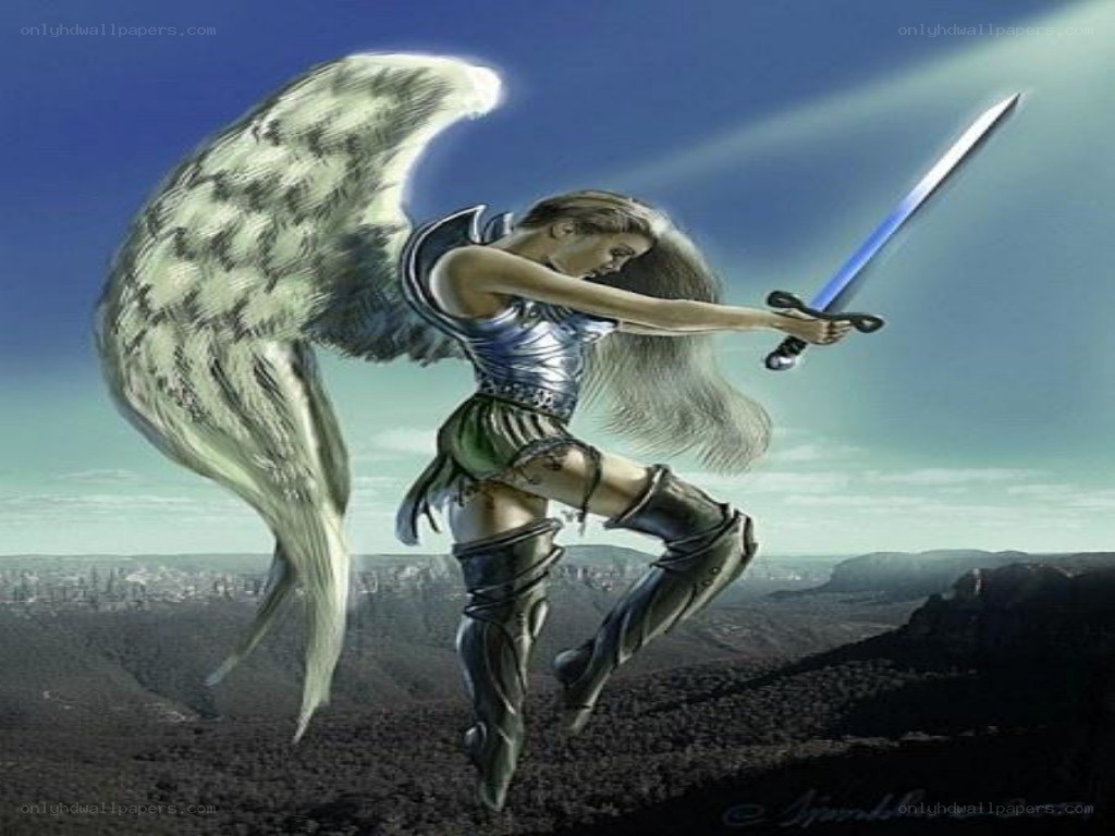 angel warrior with sword