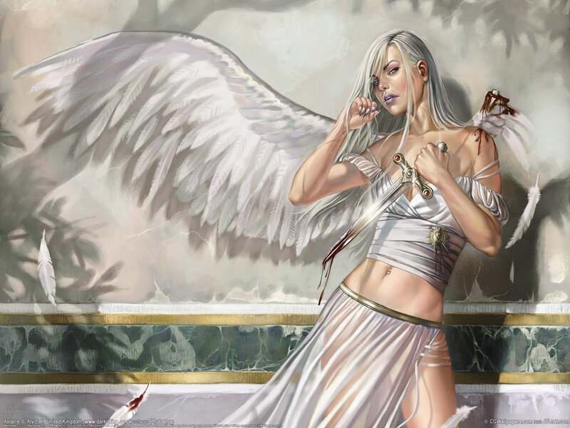 Angel warrior with sword