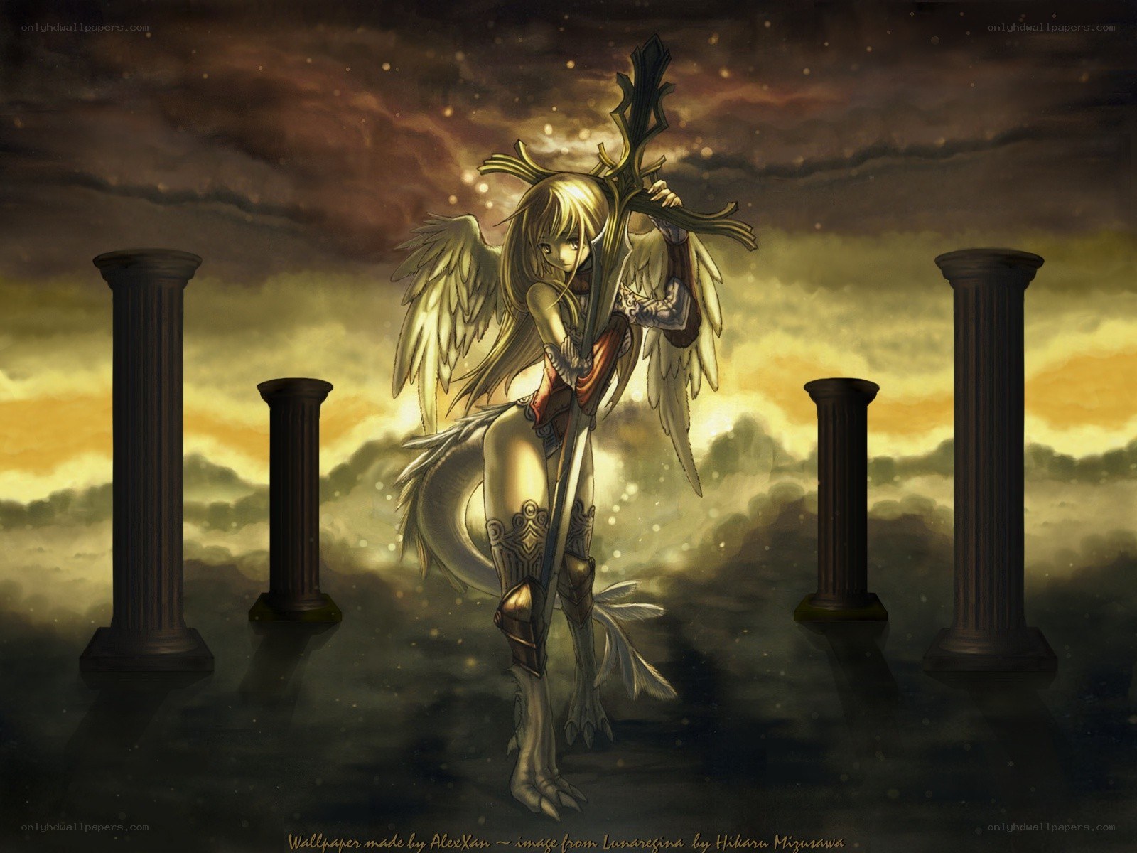 Angel warrior with sword