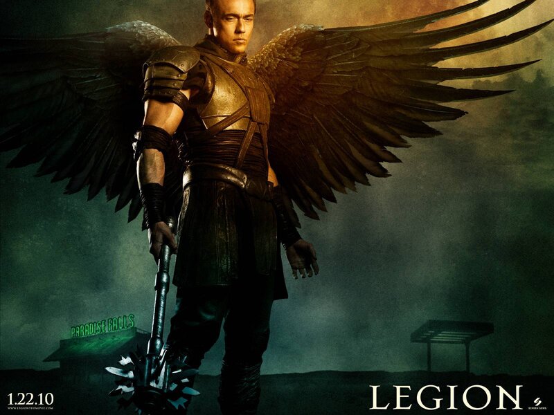 Angel warrior with wings