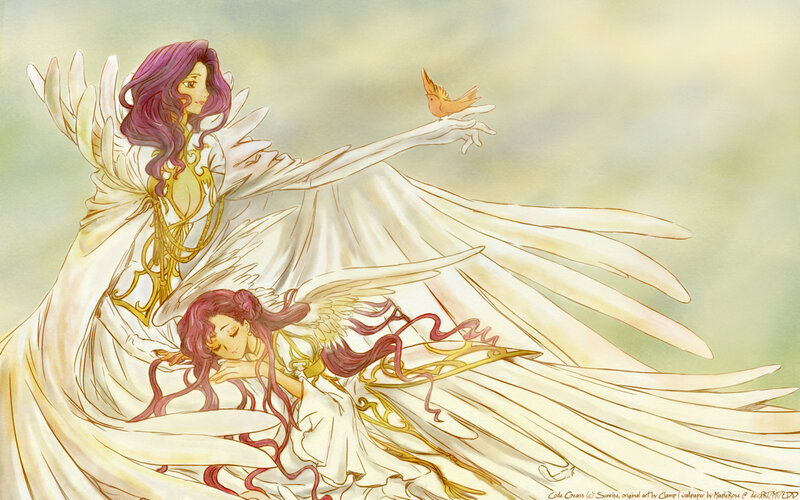 Angel with a bird