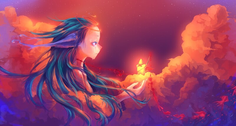angel with a broken star
