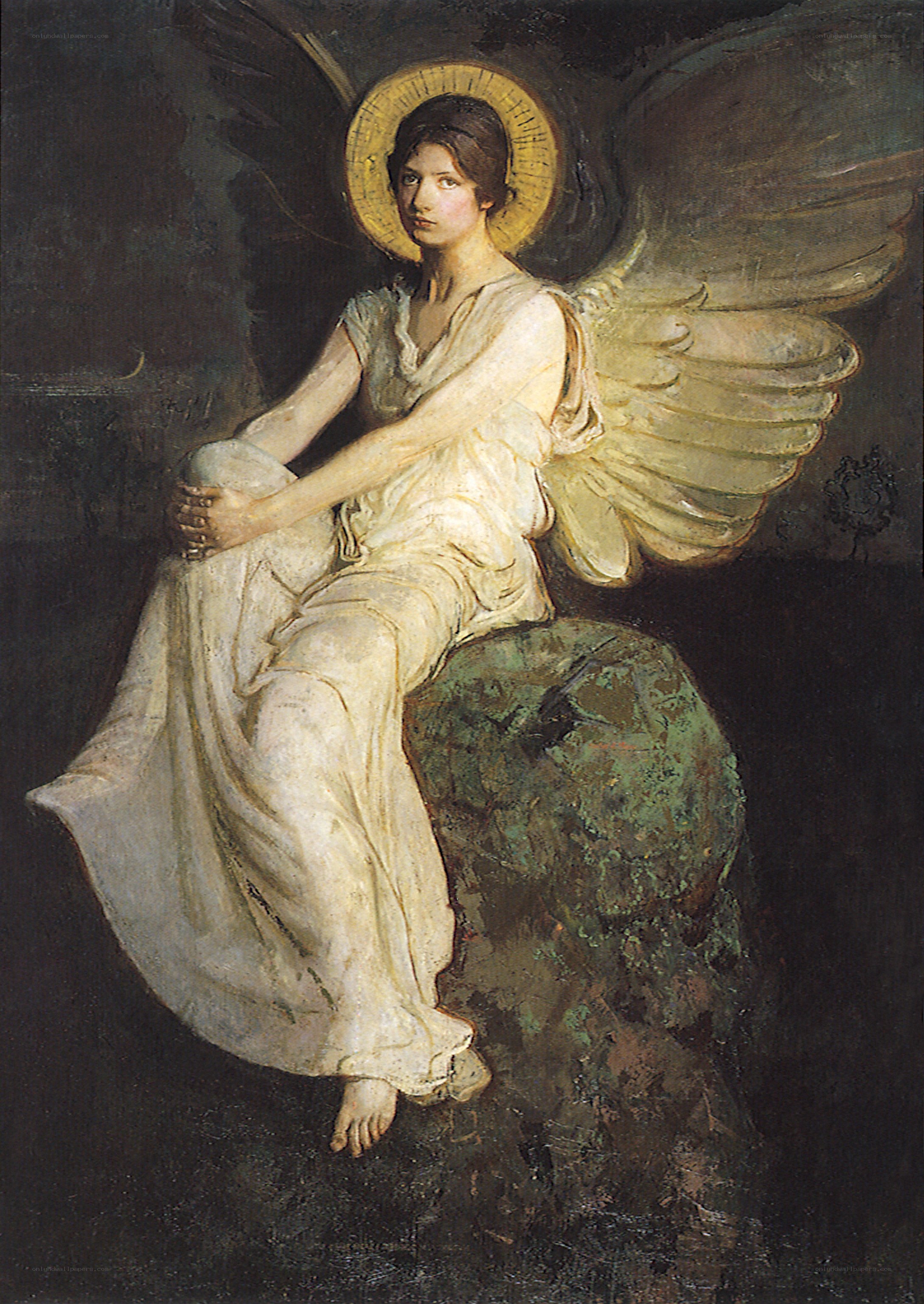 Angel with a halo
