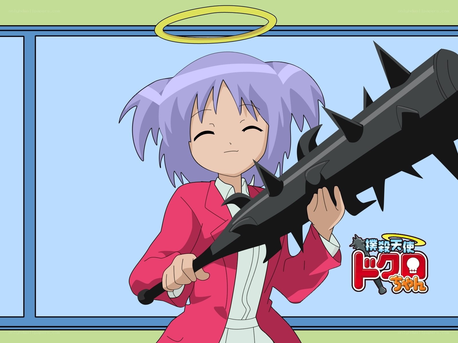 Angel with a spiked club