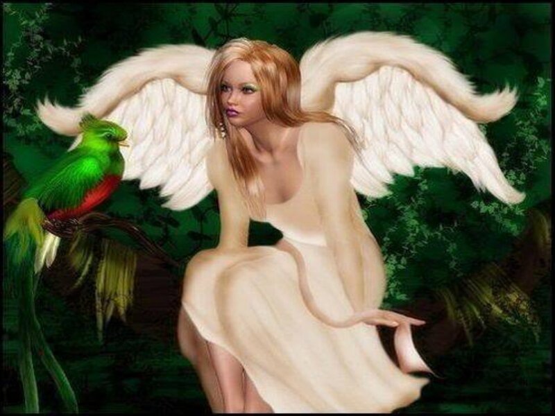 Angel with Bird