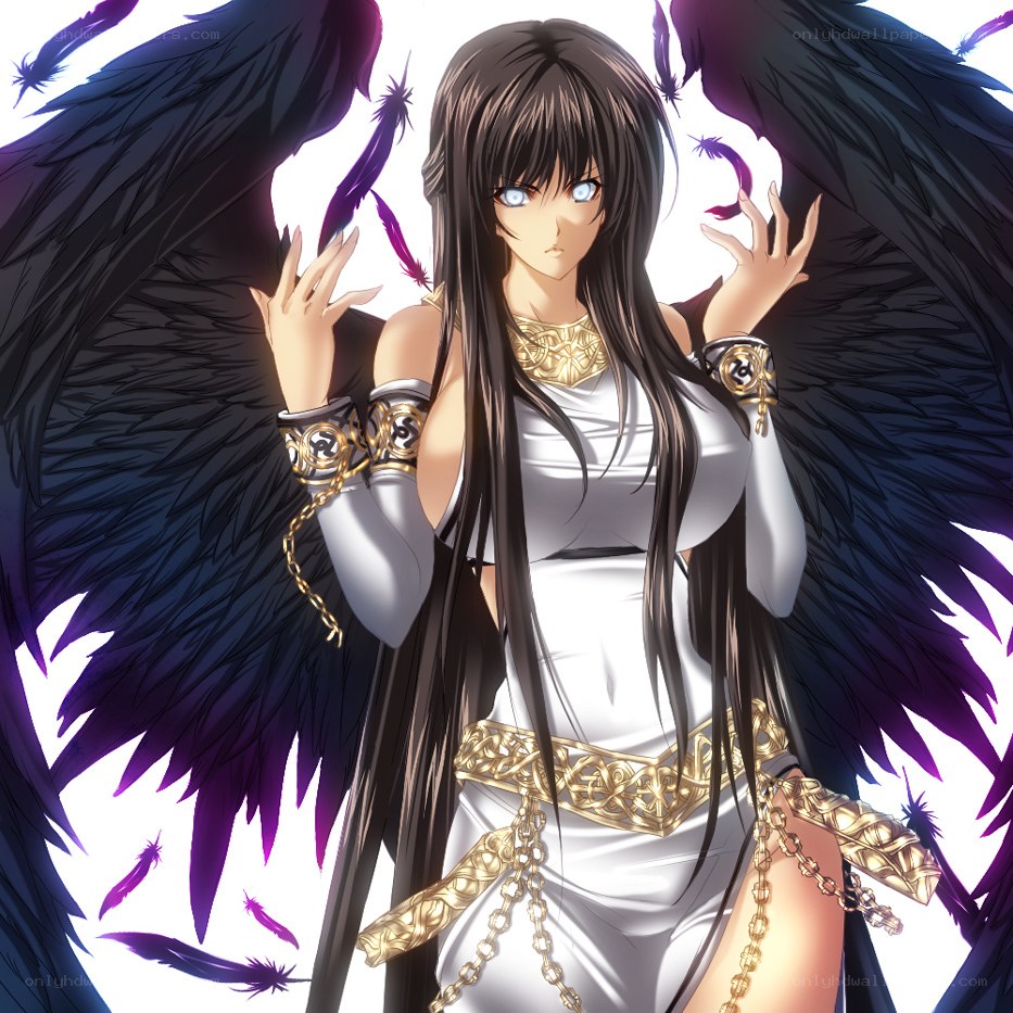 angel with black wings
