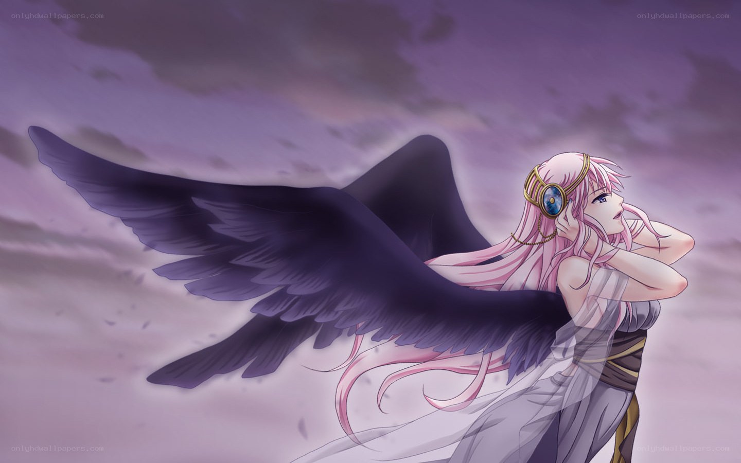 angel with black wings