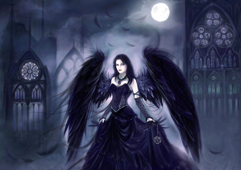 Angel with Black Wings — Dark, Night