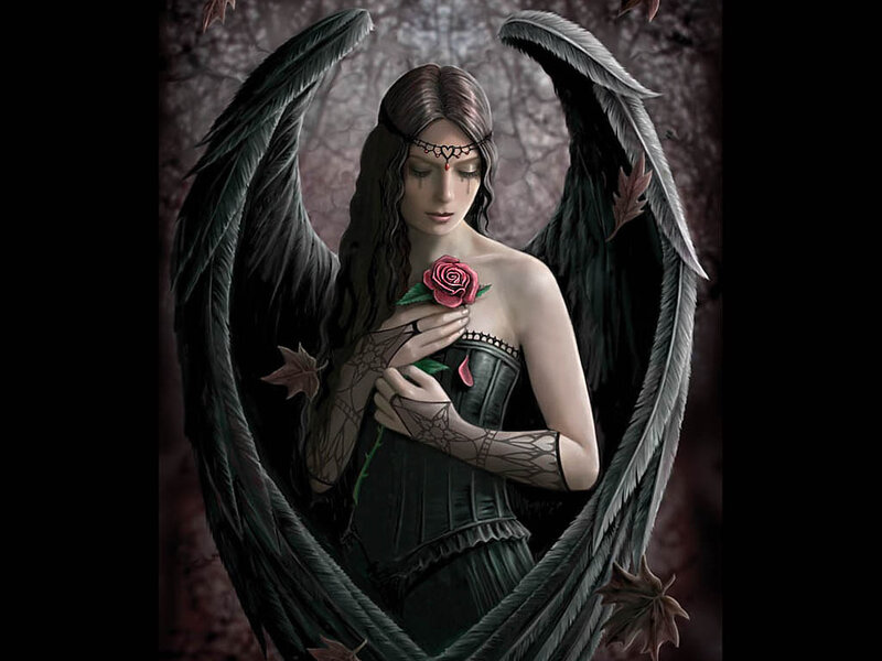 Angel with Black Wings — Dramatic, Autumn