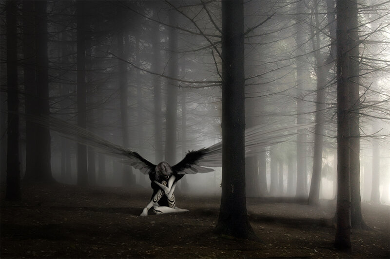 Angel with Black Wings — Somber, Night