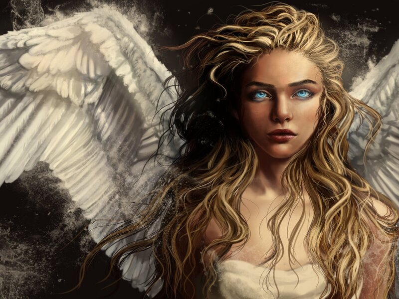 Angel with Blue Eyes