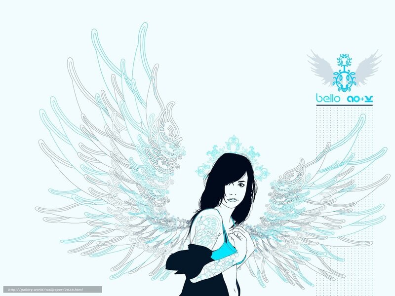 angel with blue wings