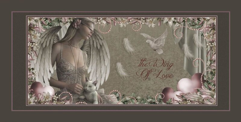 Angel with Cat — Pink