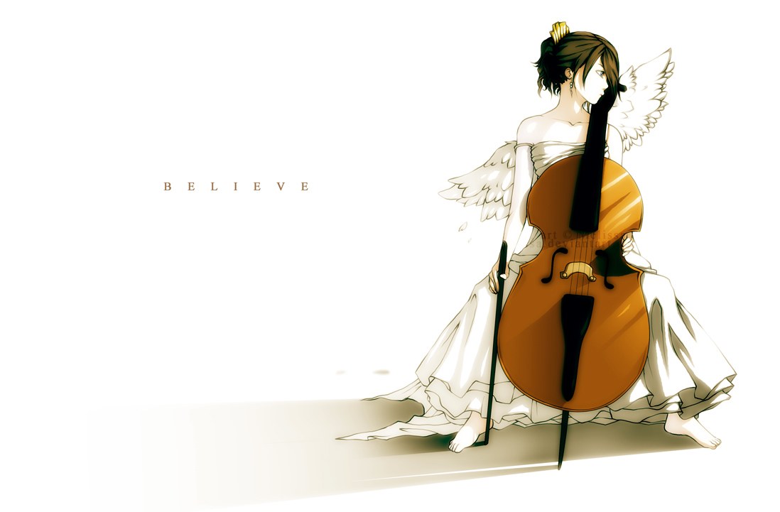 angel with cello