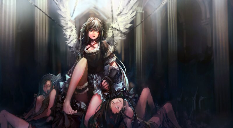 Angel with chained wings