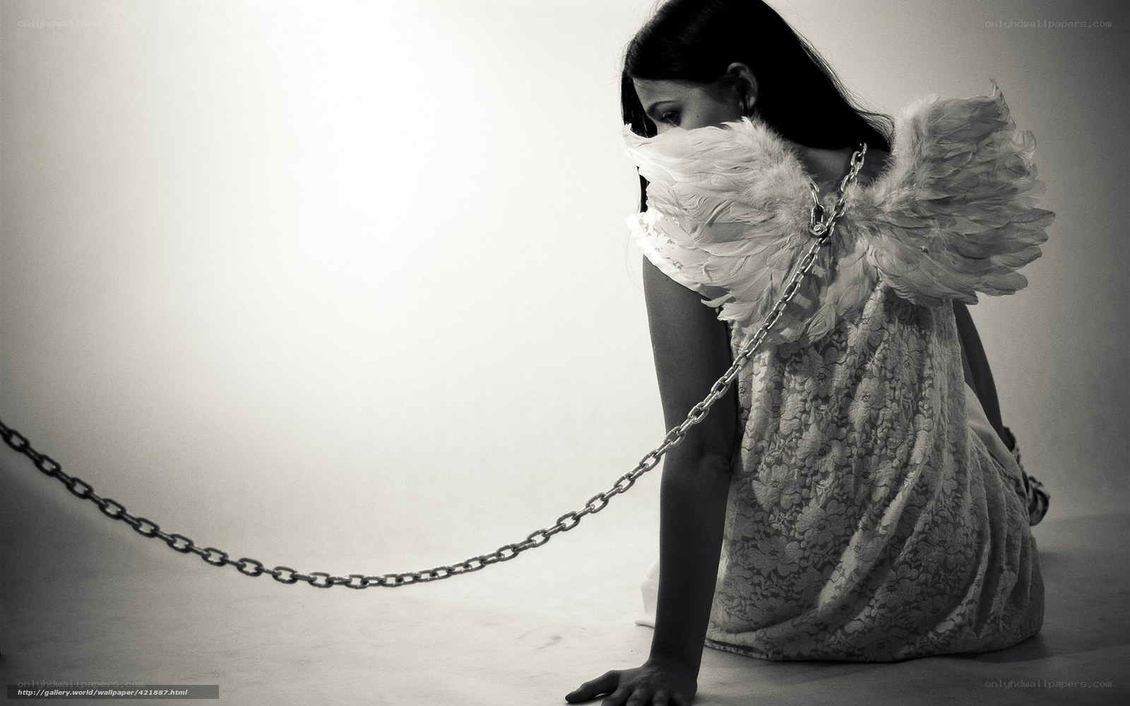 angel with chains