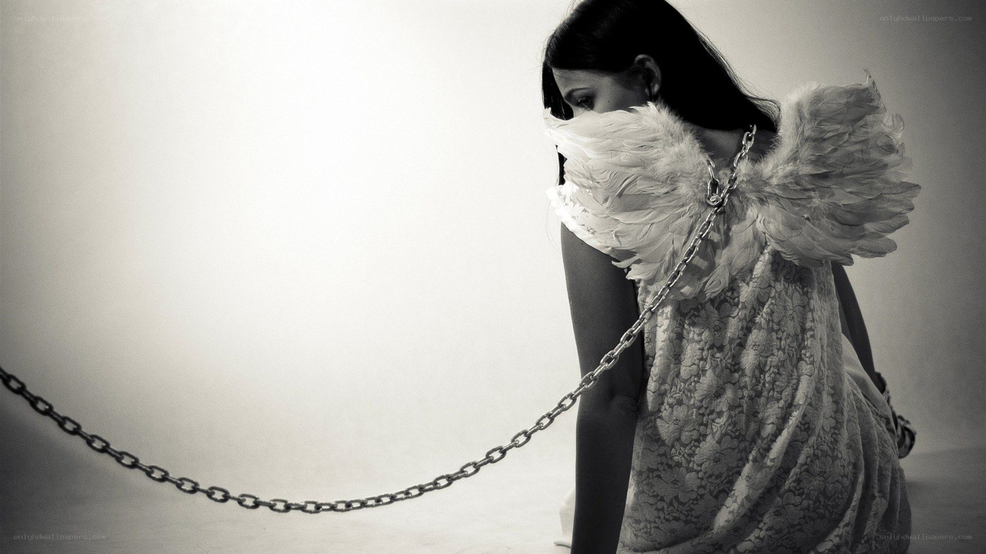 angel with chains