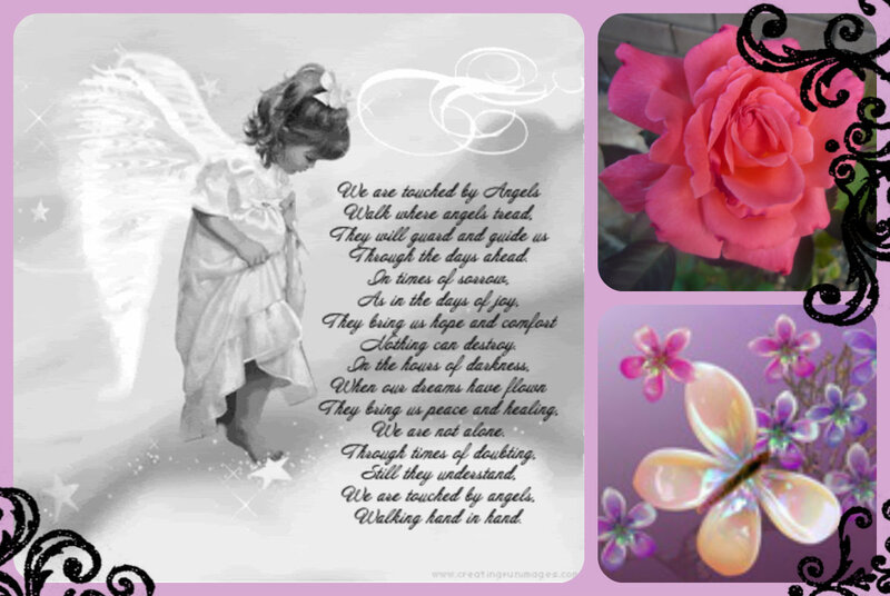 Angel with Child — Black