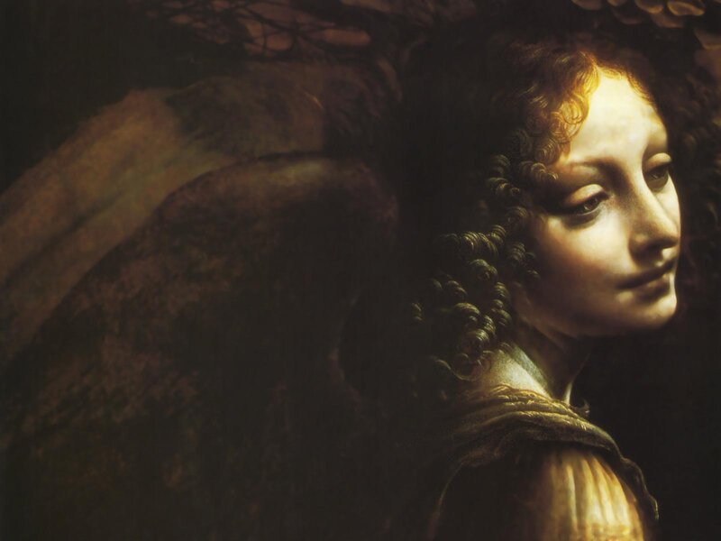 Angel with Curly Hair — Brown