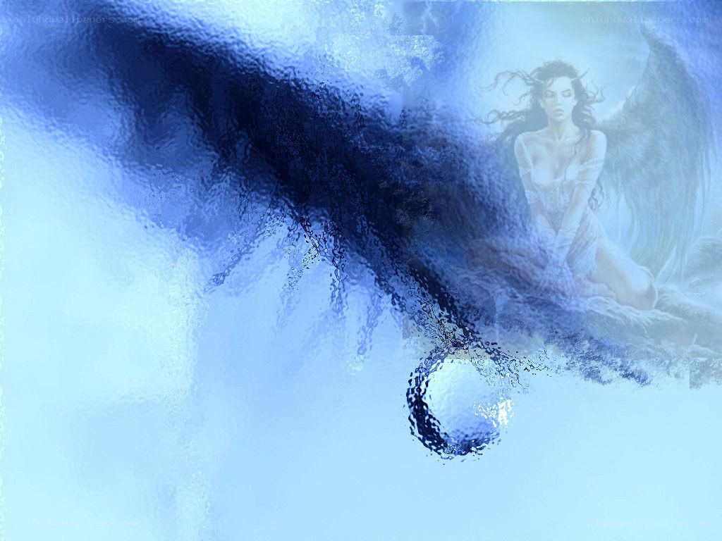 angel with dark wing