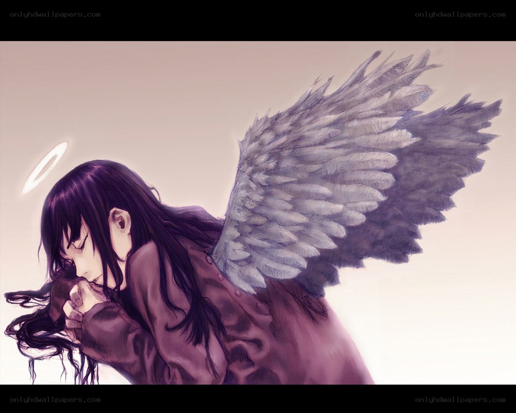 angel with dark wings