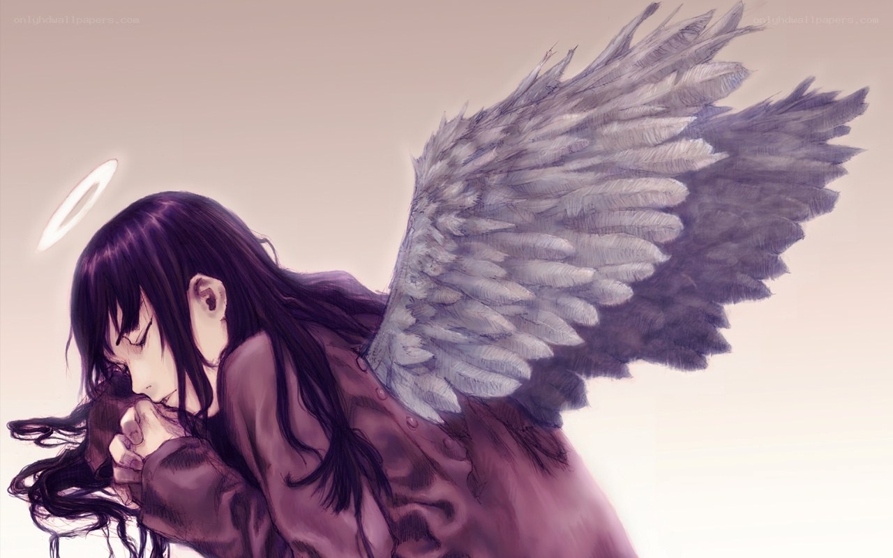 angel with dark wings