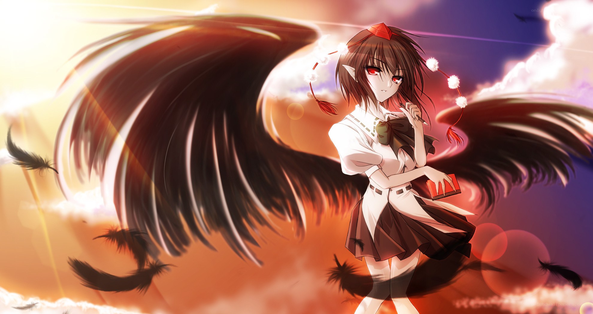 angel with dark wings