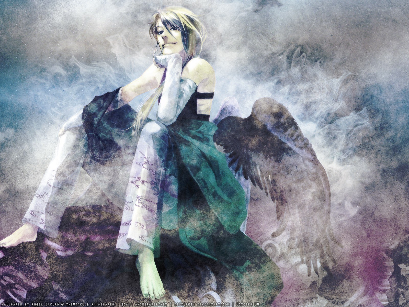 angel with dark wings