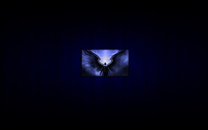 angel with dark wings