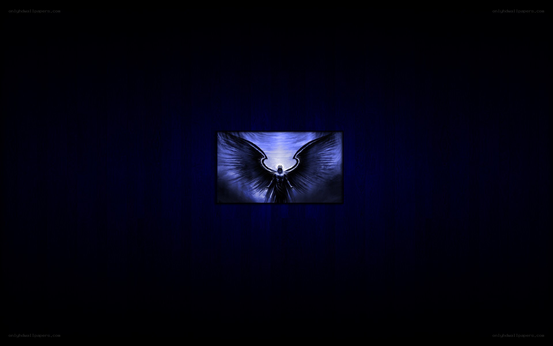 angel with dark wings