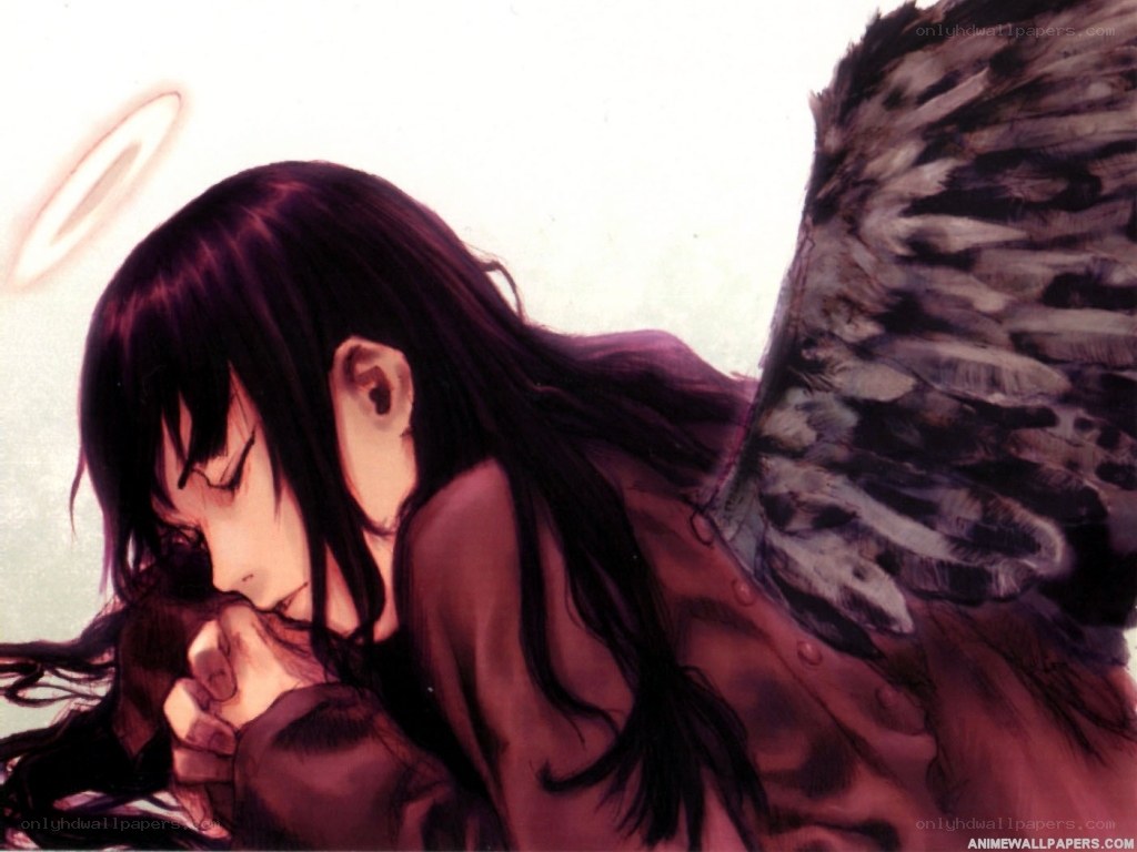 angel with dark wings