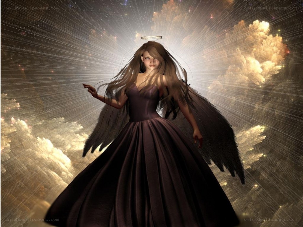 angel with dark wings
