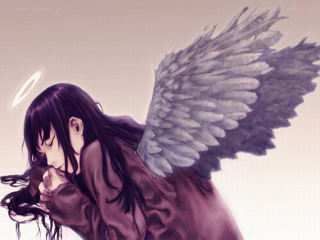 angel with dark wings
