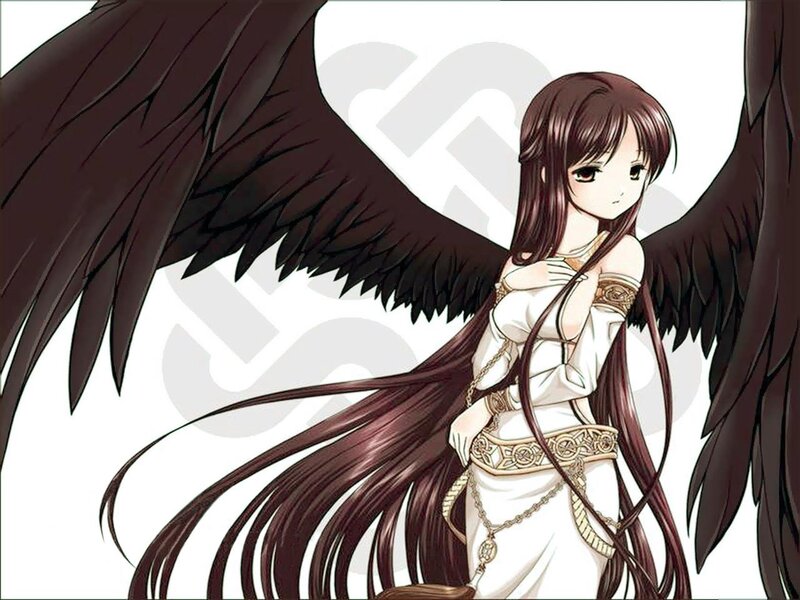 angel with dark wings