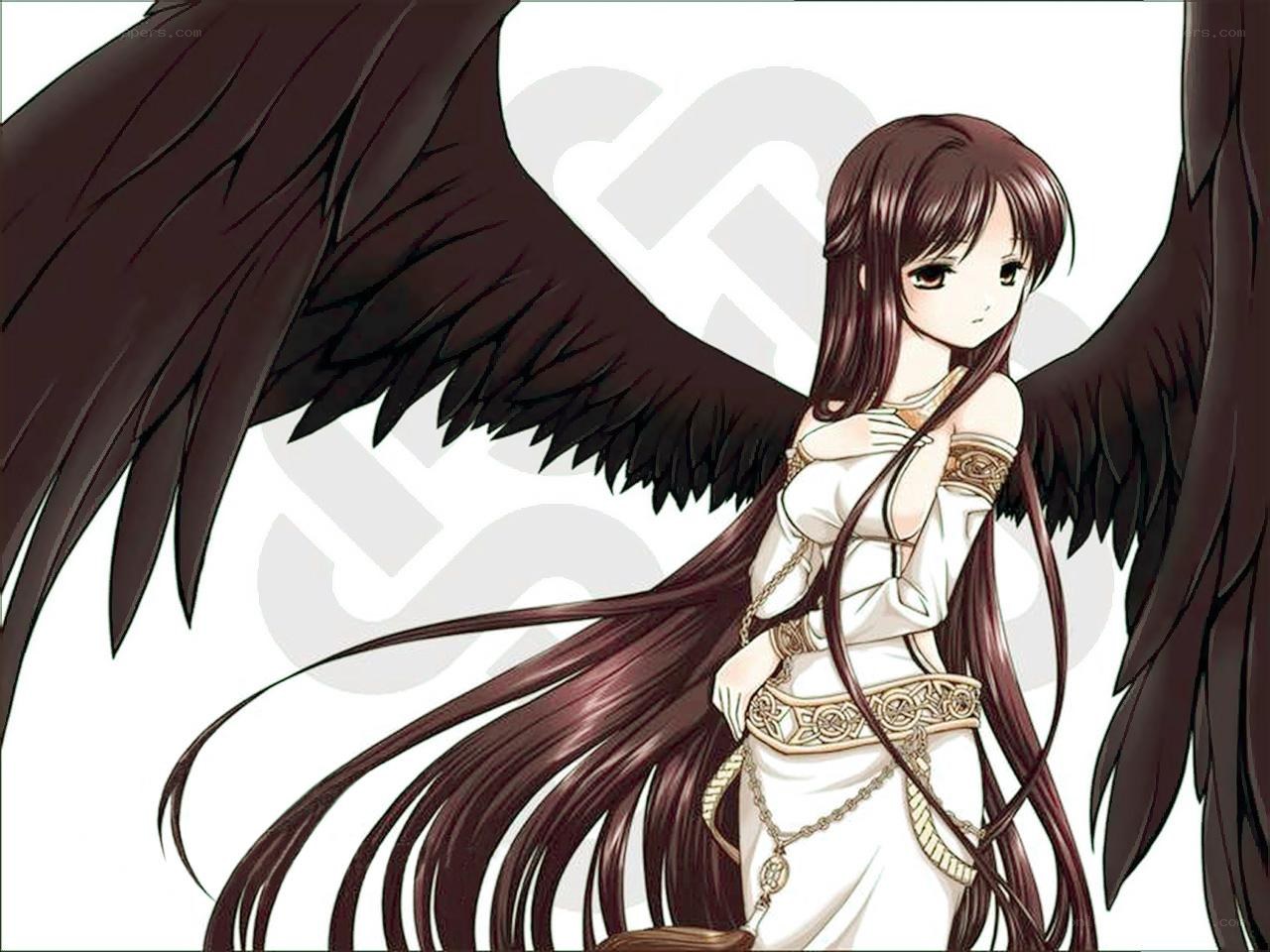 angel with dark wings