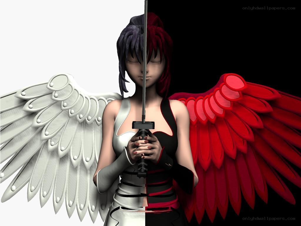 Angel with dual wings
