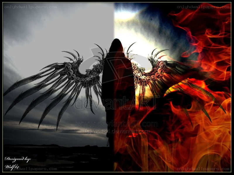 angel with dual wings
