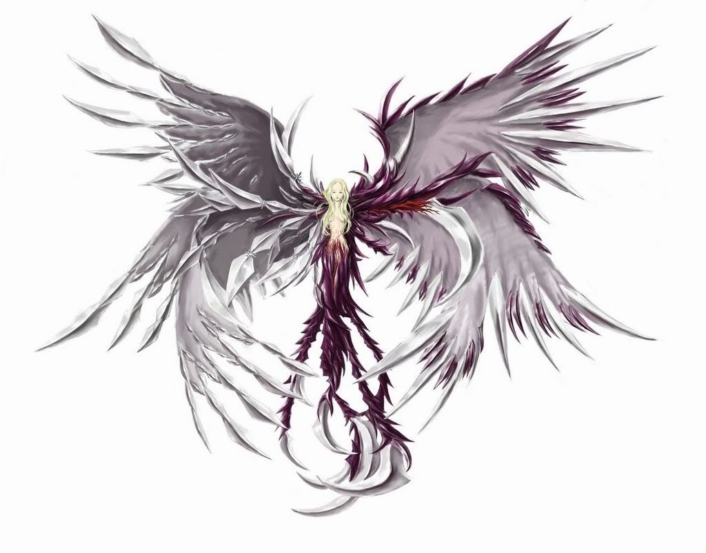 angel with dual wings