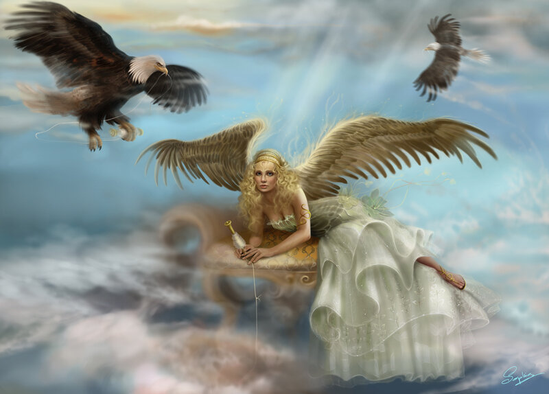 Angel with Eagle Wings