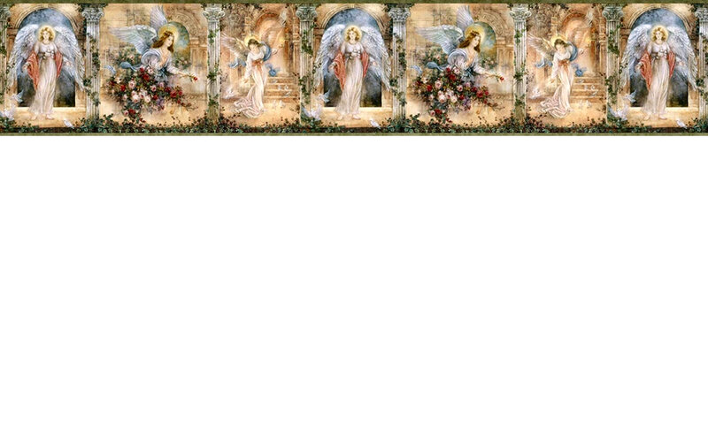 Angel with Flowers — White, Serene