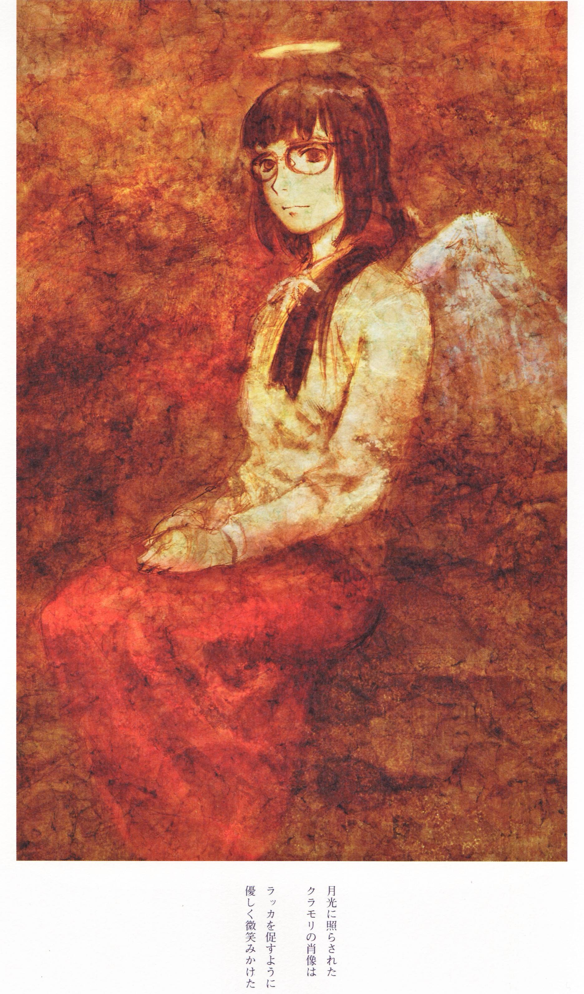 Angel with glasses portrait