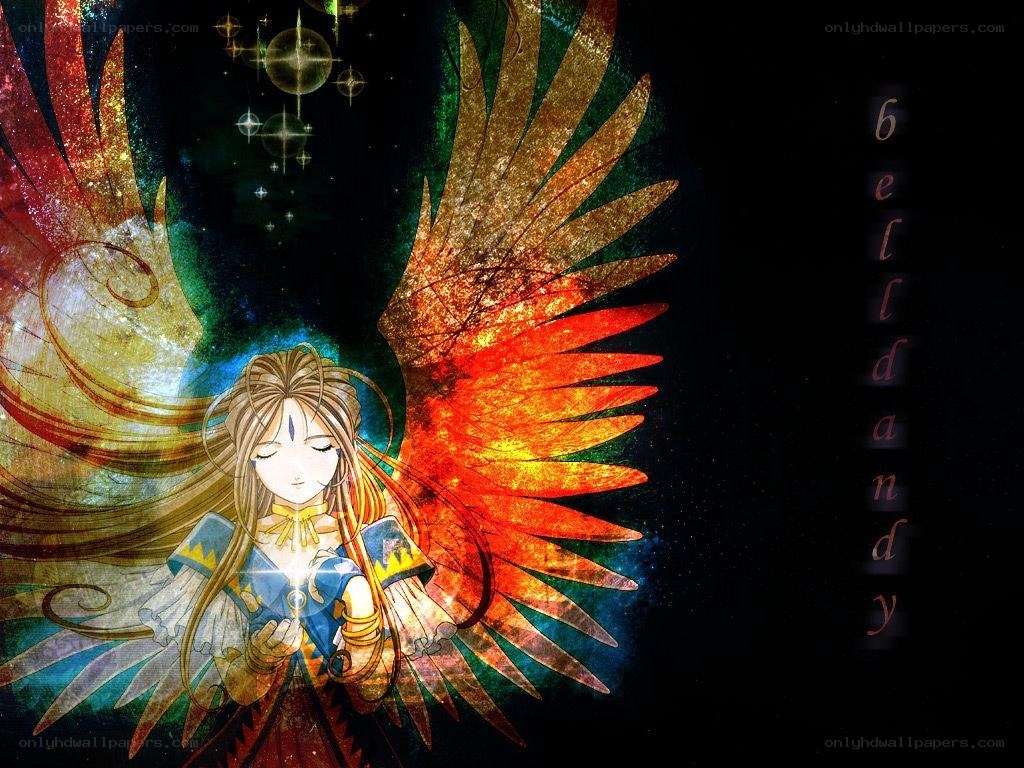 angel with glowing wings