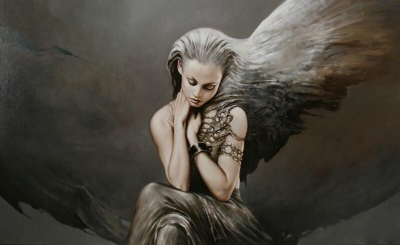 Angel with Gray Wings — Dramatic