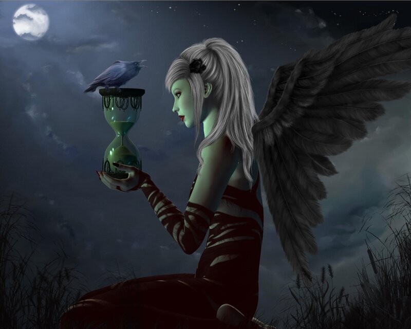 Angel with Hourglass
