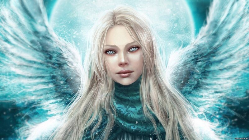 angel with icy wings