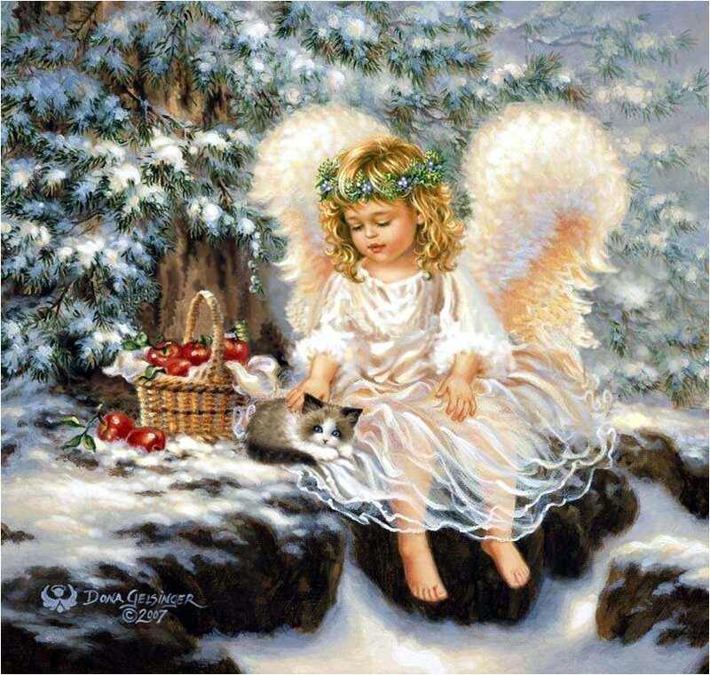 Angel with Kitten